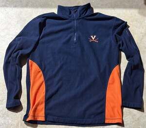 Stadium Ath. University of Virginia UVA Cavaliers 1/4 Zip Fleece Pullover Size L